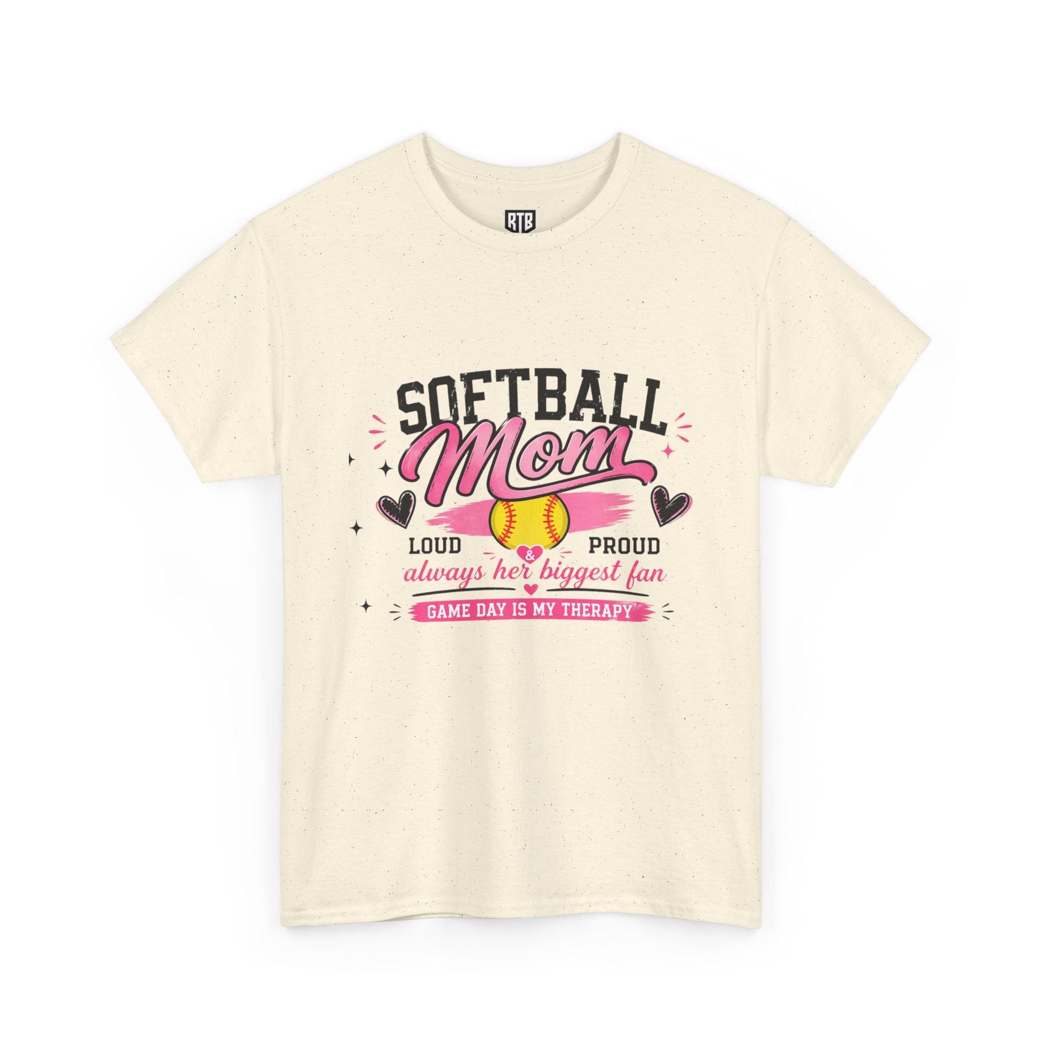 Softball Mom Shirt | Loud & Proud Softball Mom Tee | Game Day Is My Therapy Shirt | Mother’s Day Gift for Sports Mom | Travel Ball Mom T-Shirt