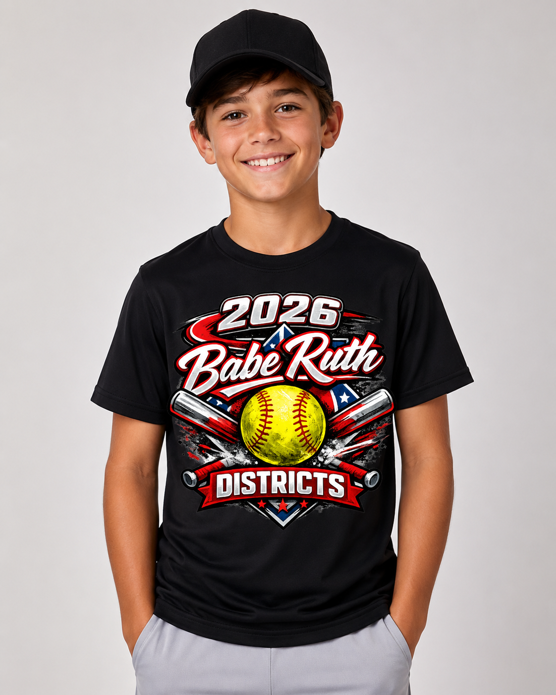 Youth 2026 Babe Ruth Districts Softball Tee