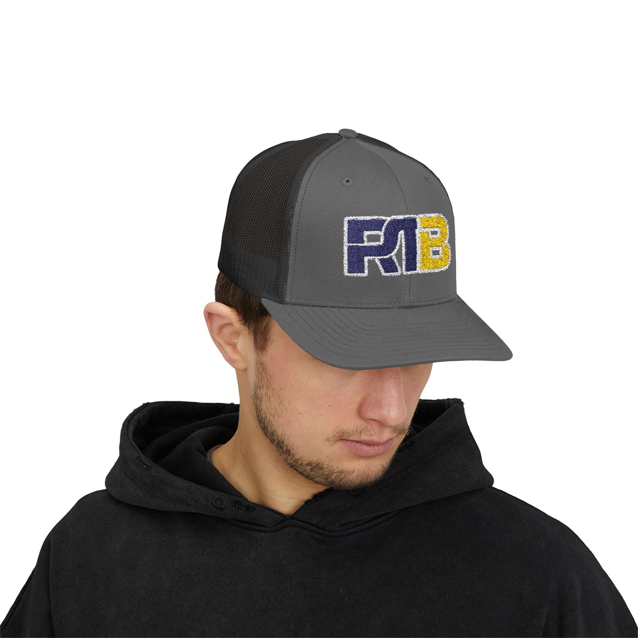 Gorra de camionero con cierre a presión