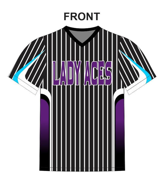 10U Lady Aces Royal Black Stripe