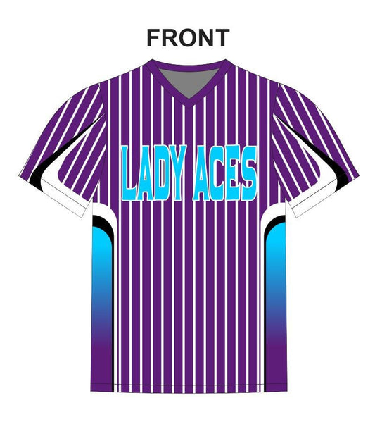 Lady Aces Purple Stripes