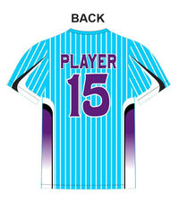 Lady Aces Royal Vivid Sky Blue Stripe