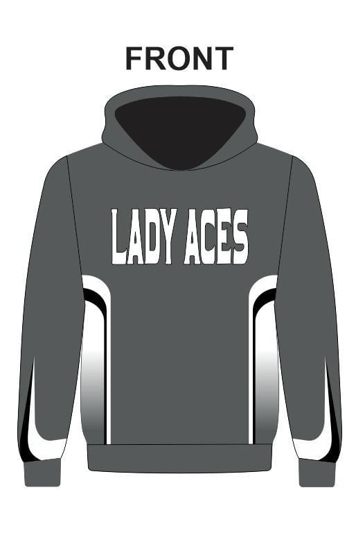 Lady Aces Royal Gray Hoodie