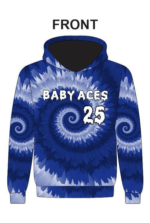 Baby Aces Blue Tie-die Hoodie