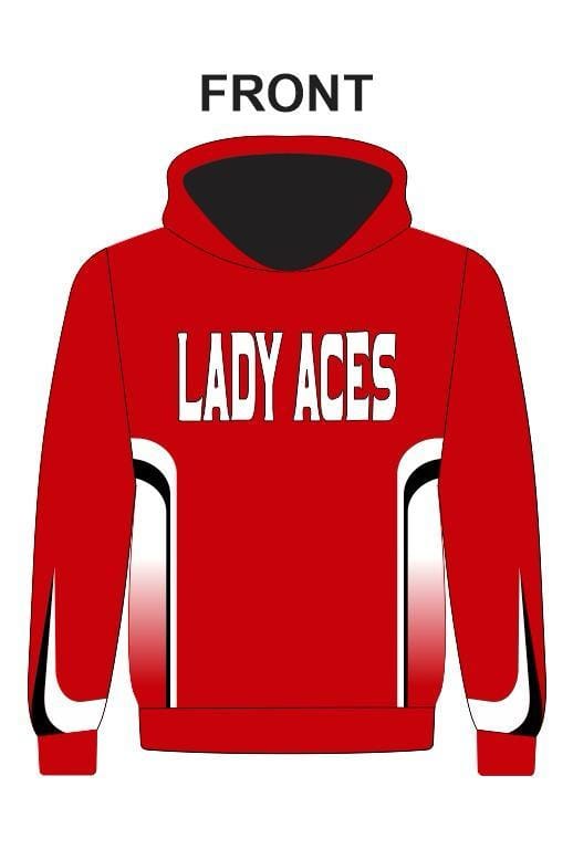 Lady Aces Royal Red Hoodie