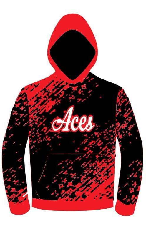 Aces Black and Red Hoodie