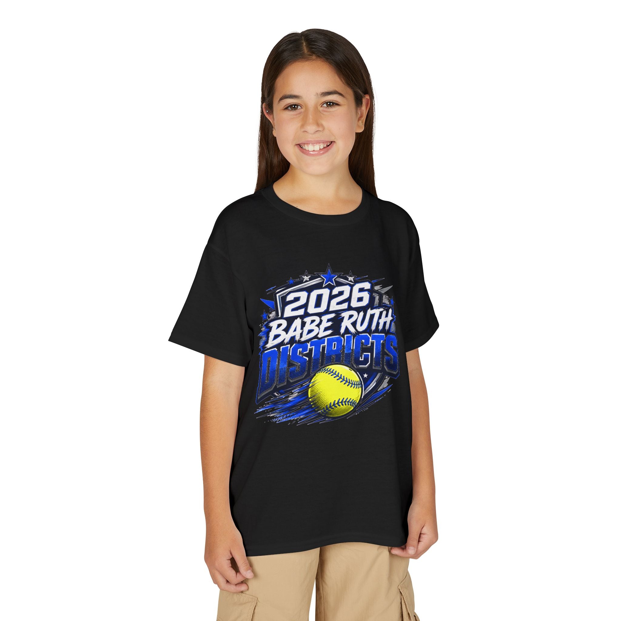 Youth T-Shirt — 2026 Babe Ruth Districts Softball Team Tee