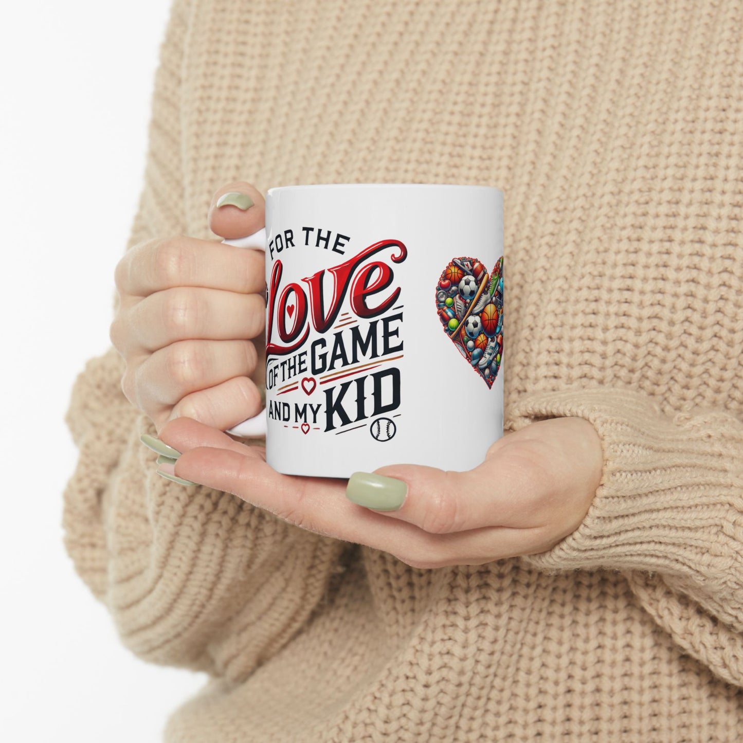 Mug - Funny Quote with Love and Pain - Sports Lovers Gift Idea