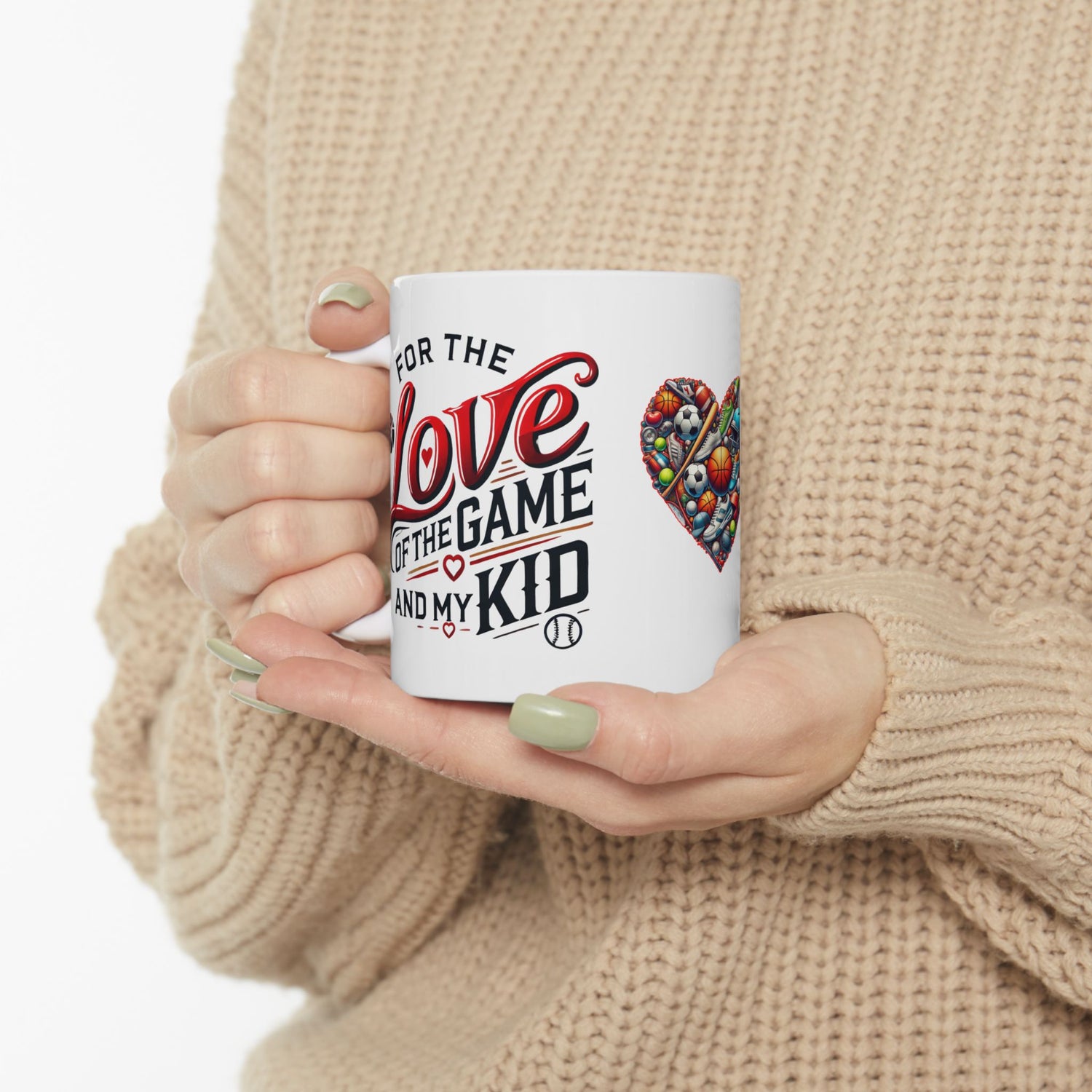 Mug - Funny Quote with Love and Pain - Sports Lovers Gift Idea
