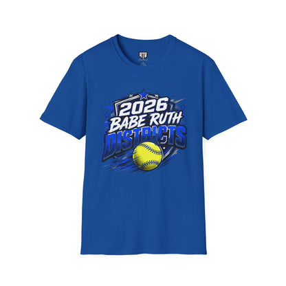 2026 Babe Ruth Districts Softball T-Shirt