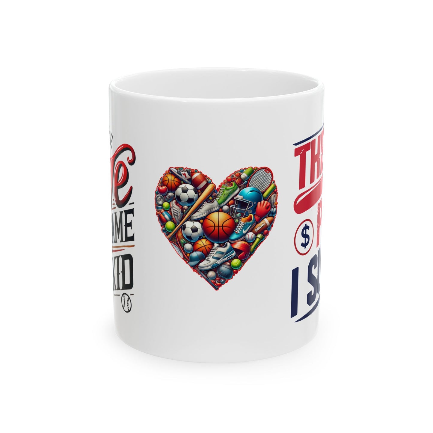 Mug - Funny Quote with Love and Pain - Sports Lovers Gift Idea
