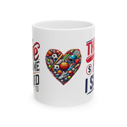 Mug - Funny Quote with Love and Pain - Sports Lovers Gift Idea