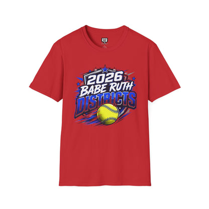 2026 Babe Ruth Districts Softball T-Shirt