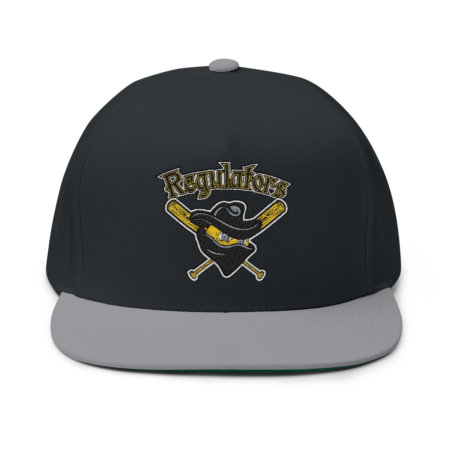 Embroidered ‘Poughkeepsie’ Pirate Logo Flat Bill Cap