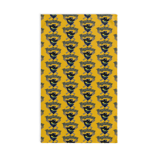 Blue Penguin Pattern Hand Towel — Cute Arctic Bird Kitchen & Bathroom Towel