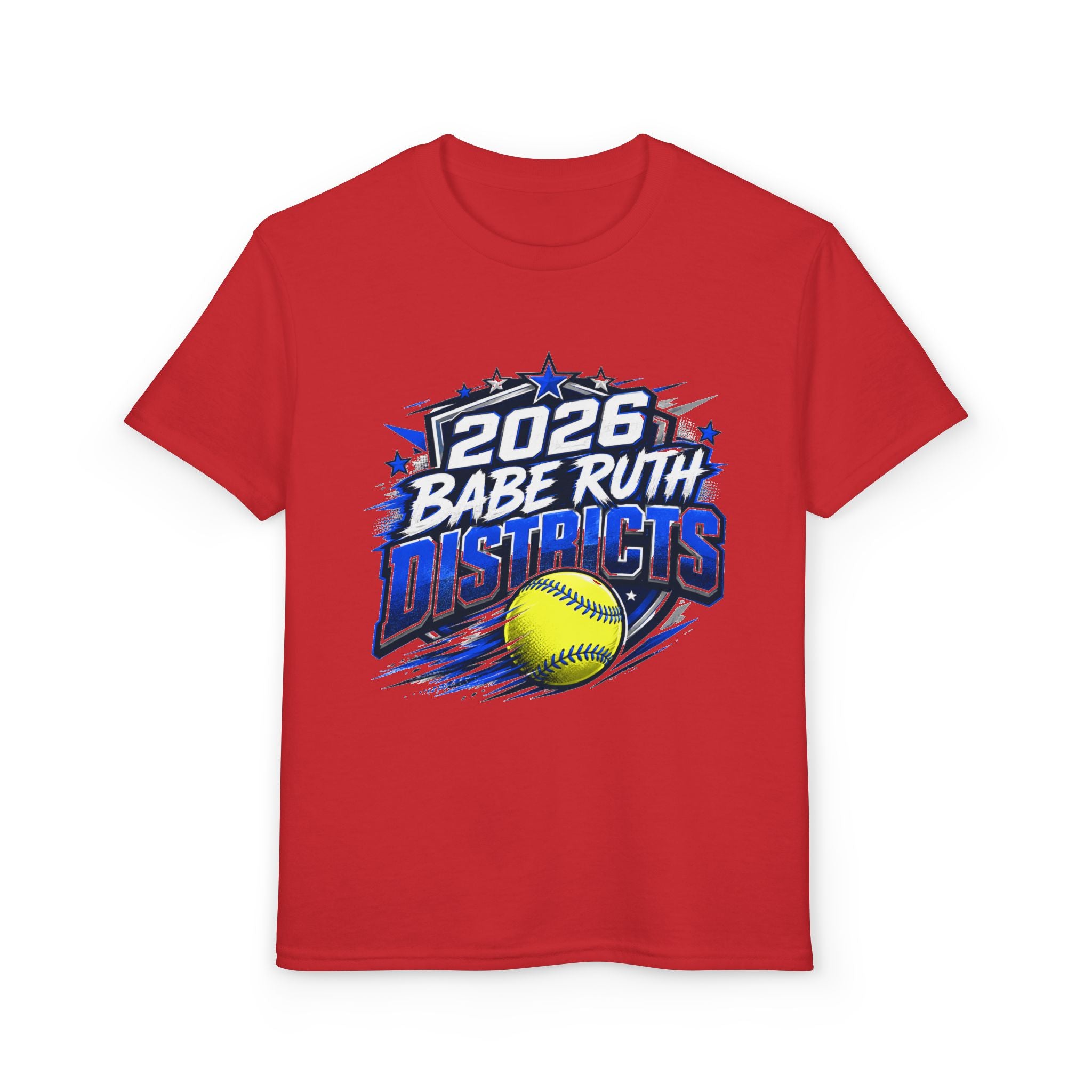 Youth T-Shirt — 2026 Babe Ruth Districts Softball Team Tee