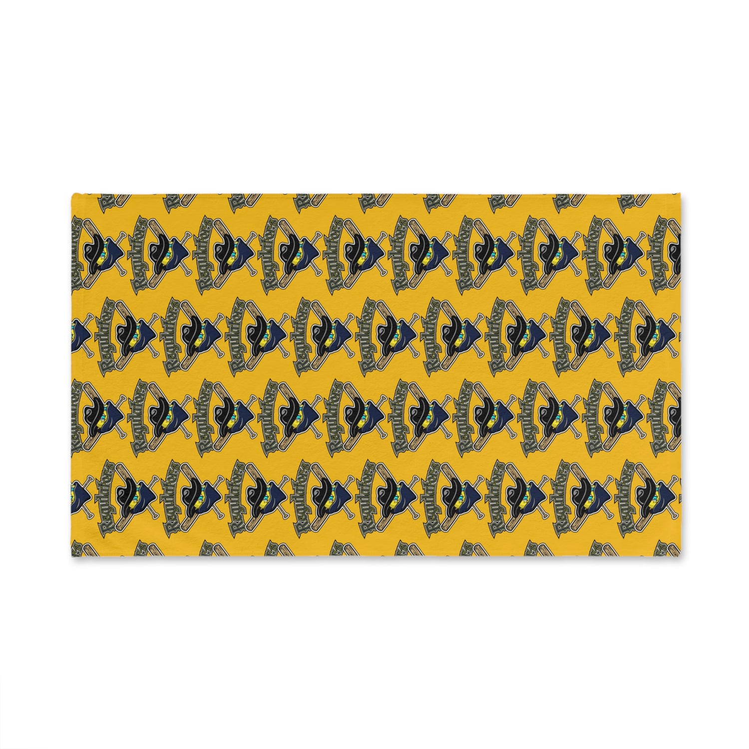 Blue Penguin Pattern Hand Towel — Cute Arctic Bird Kitchen &amp; Bathroom Towel