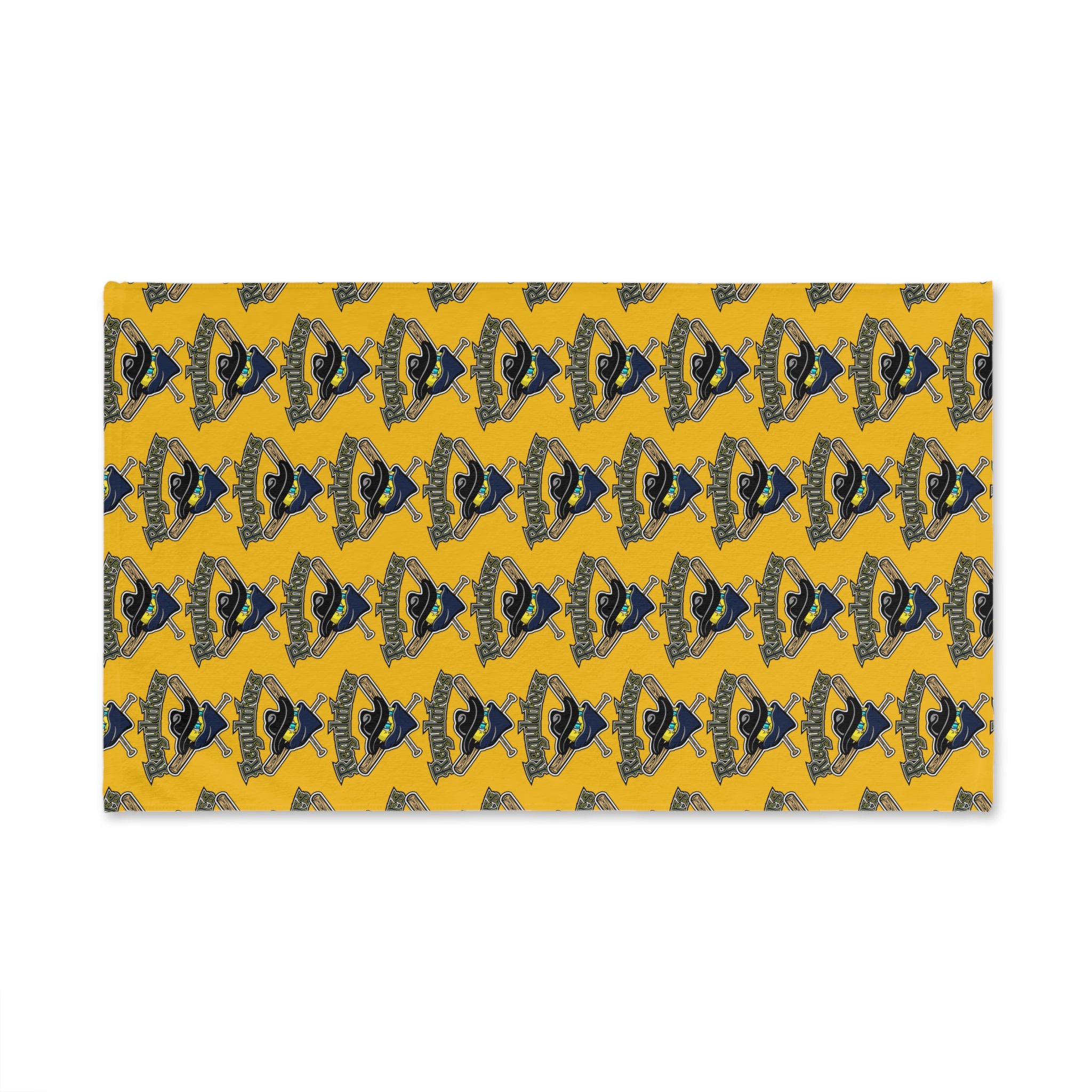 Blue Penguin Pattern Hand Towel — Cute Arctic Bird Kitchen &amp; Bathroom Towel