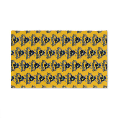 Blue Penguin Pattern Hand Towel — Cute Arctic Bird Kitchen &amp; Bathroom Towel