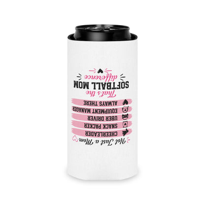 Softball Mom Can Cooler | Loud &amp; Proud Softball Mom Koozie | Game Day Drink Sleeve | Mother’s Day Gift for Sports Mom | Travel Ball Mom Gift