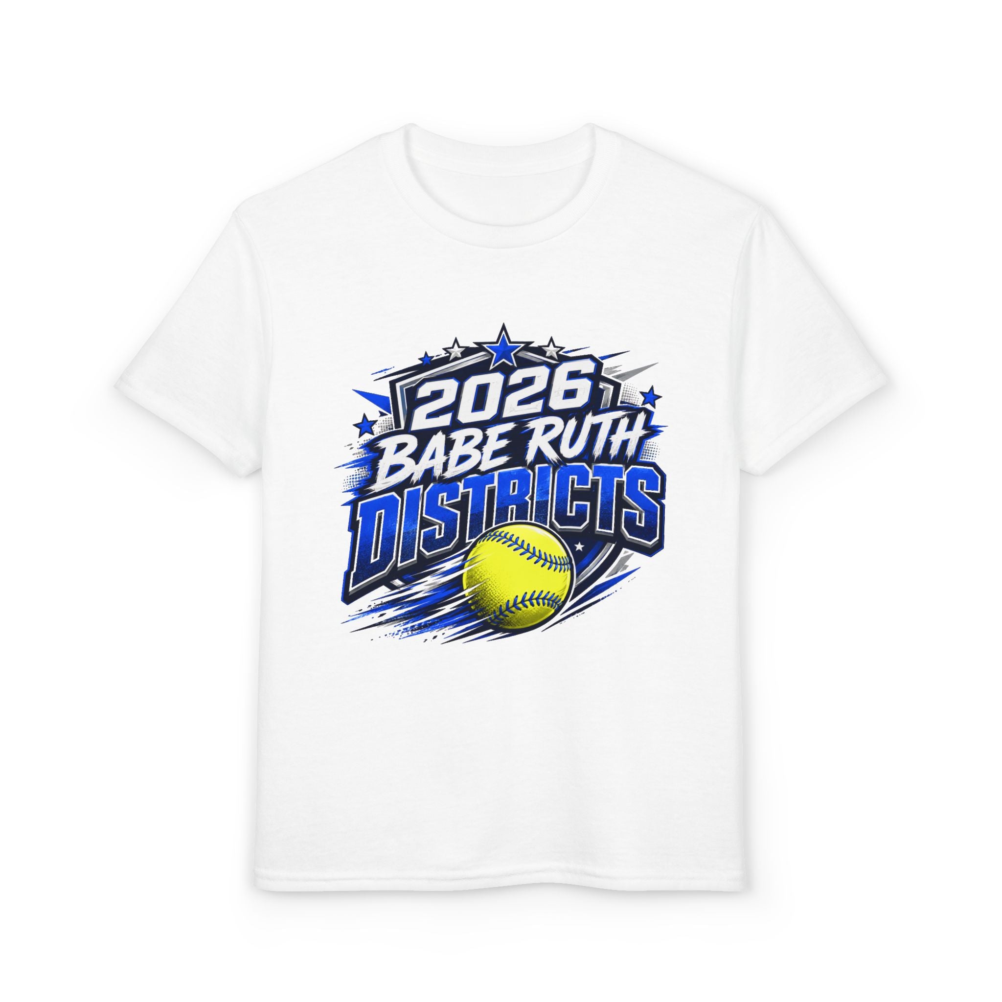 Youth T-Shirt — 2026 Babe Ruth Districts Softball Team Tee