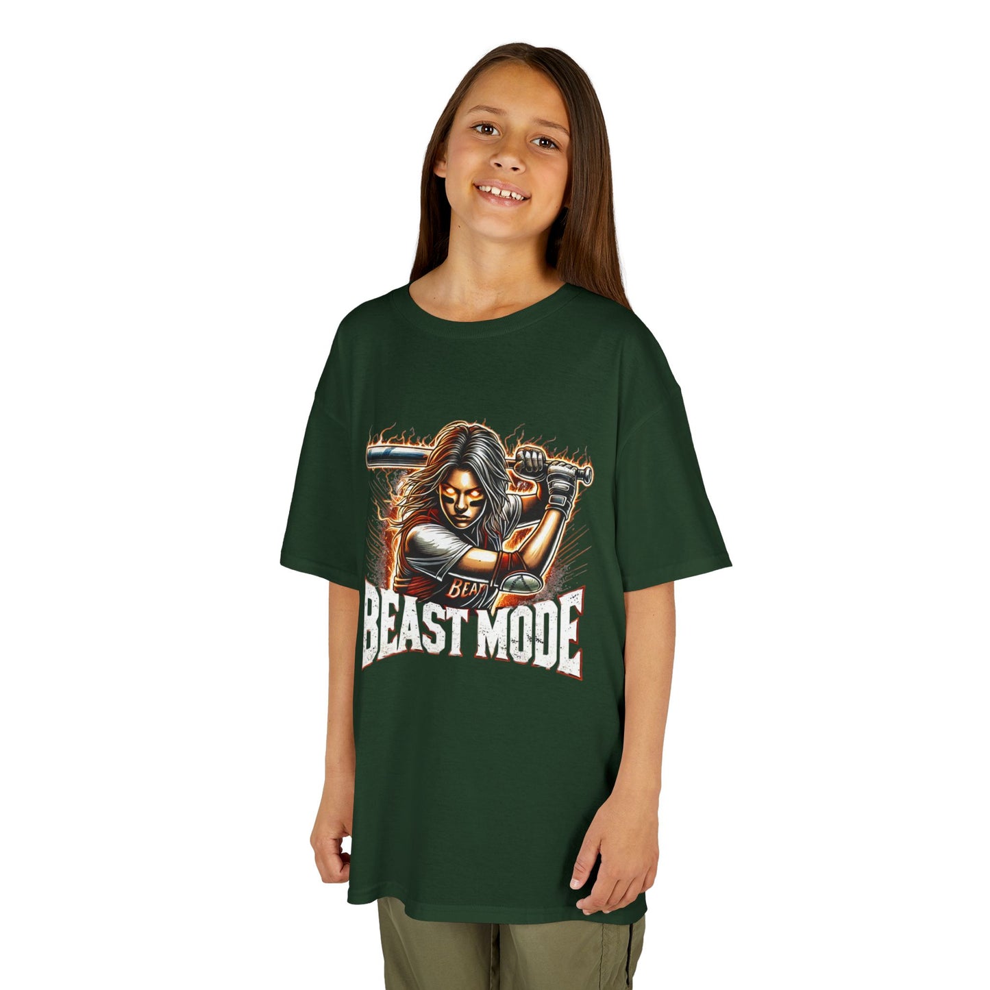 Camiseta gráfica infantil Modo Bestia - Heavy Cotton™ para jóvenes aventureros