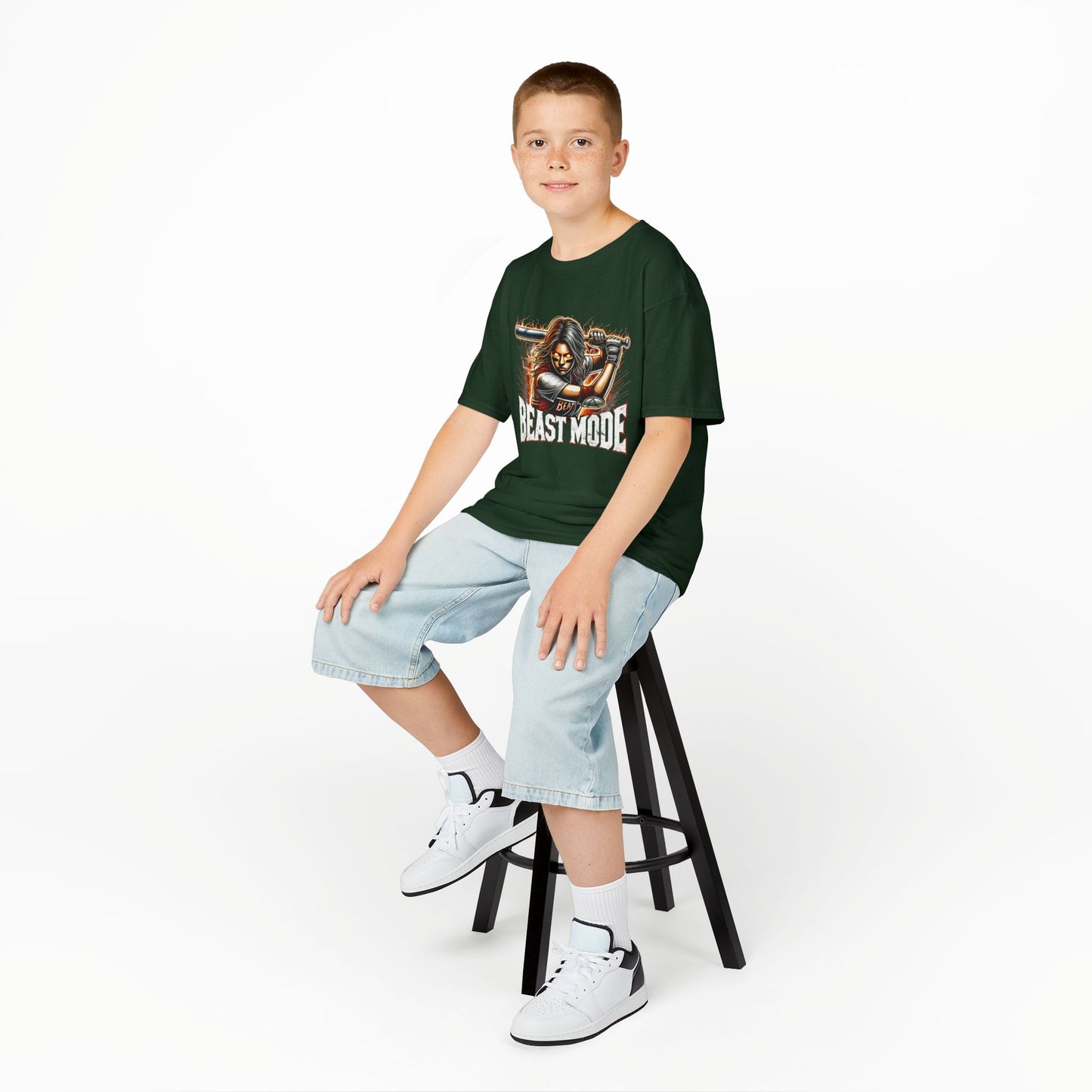 Camiseta gráfica infantil Modo Bestia - Heavy Cotton™ para jóvenes aventureros