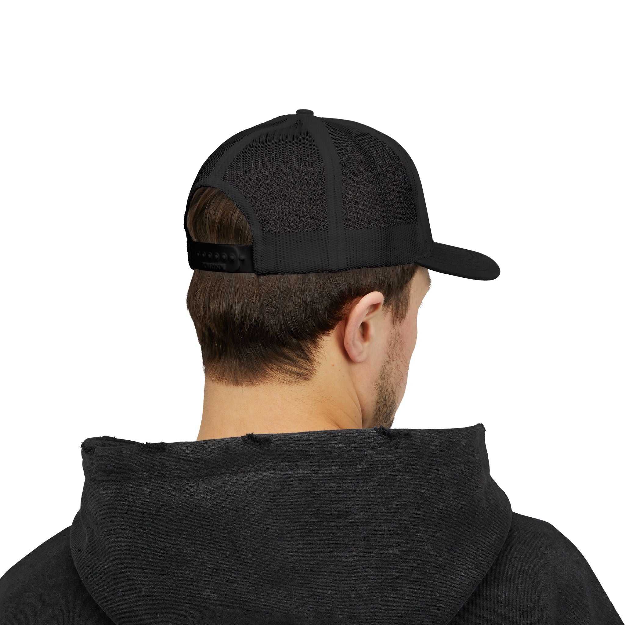 Gorra de camionero con cierre a presión