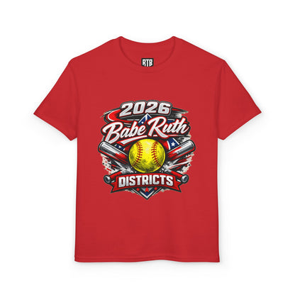 Youth 2026 Babe Ruth Districts Softball Tee