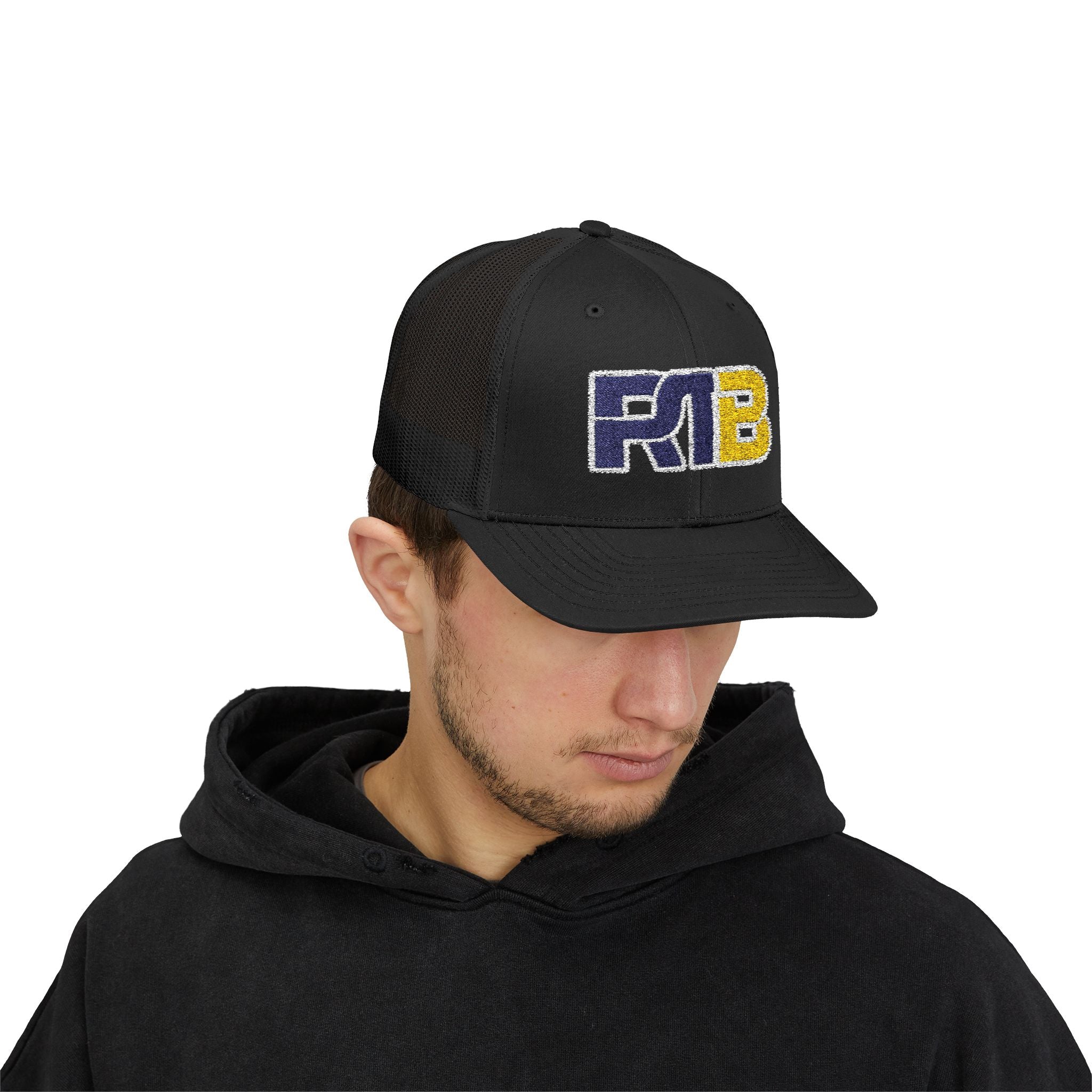 Gorra de camionero con cierre a presión