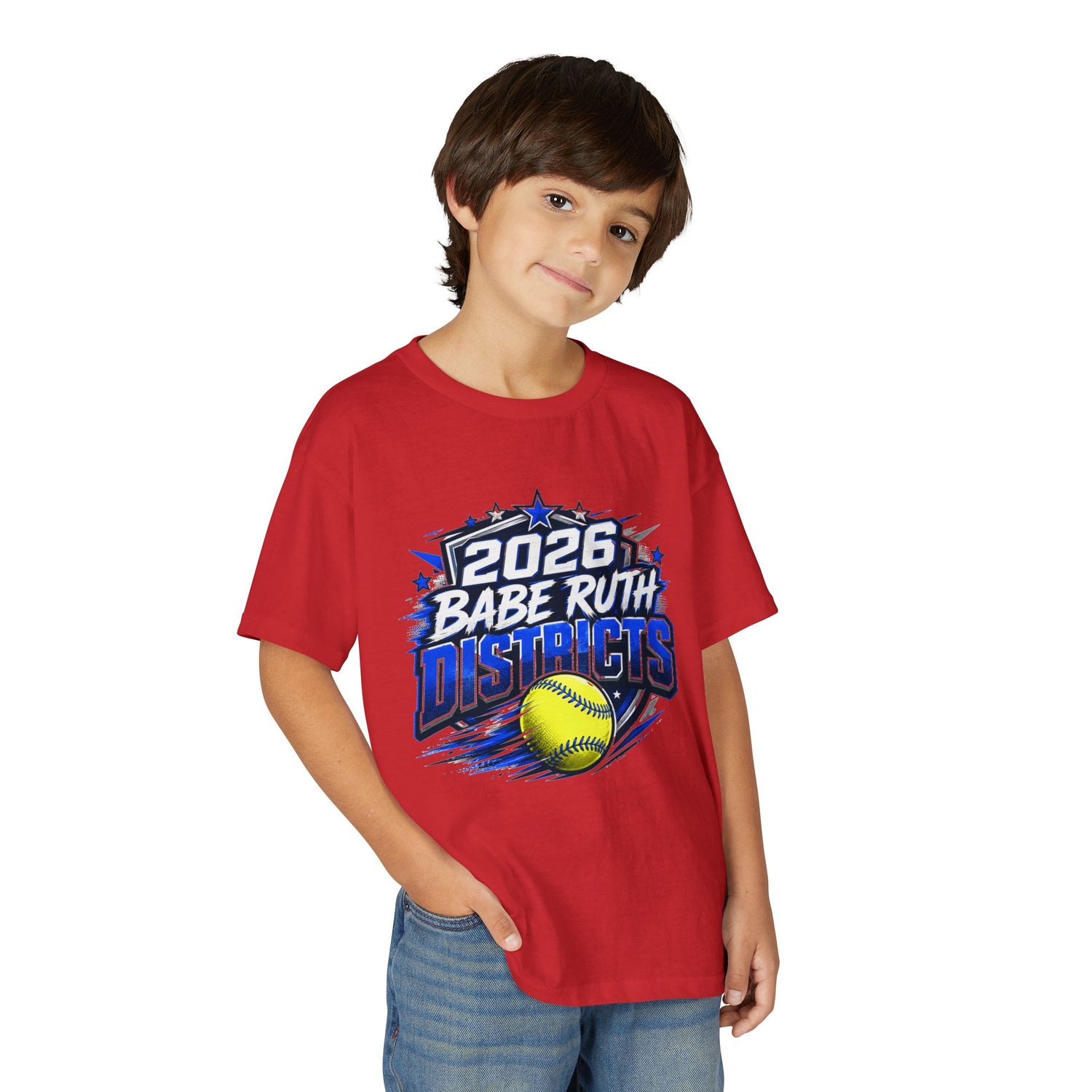 Youth T-Shirt — 2026 Babe Ruth Districts Softball Team Tee