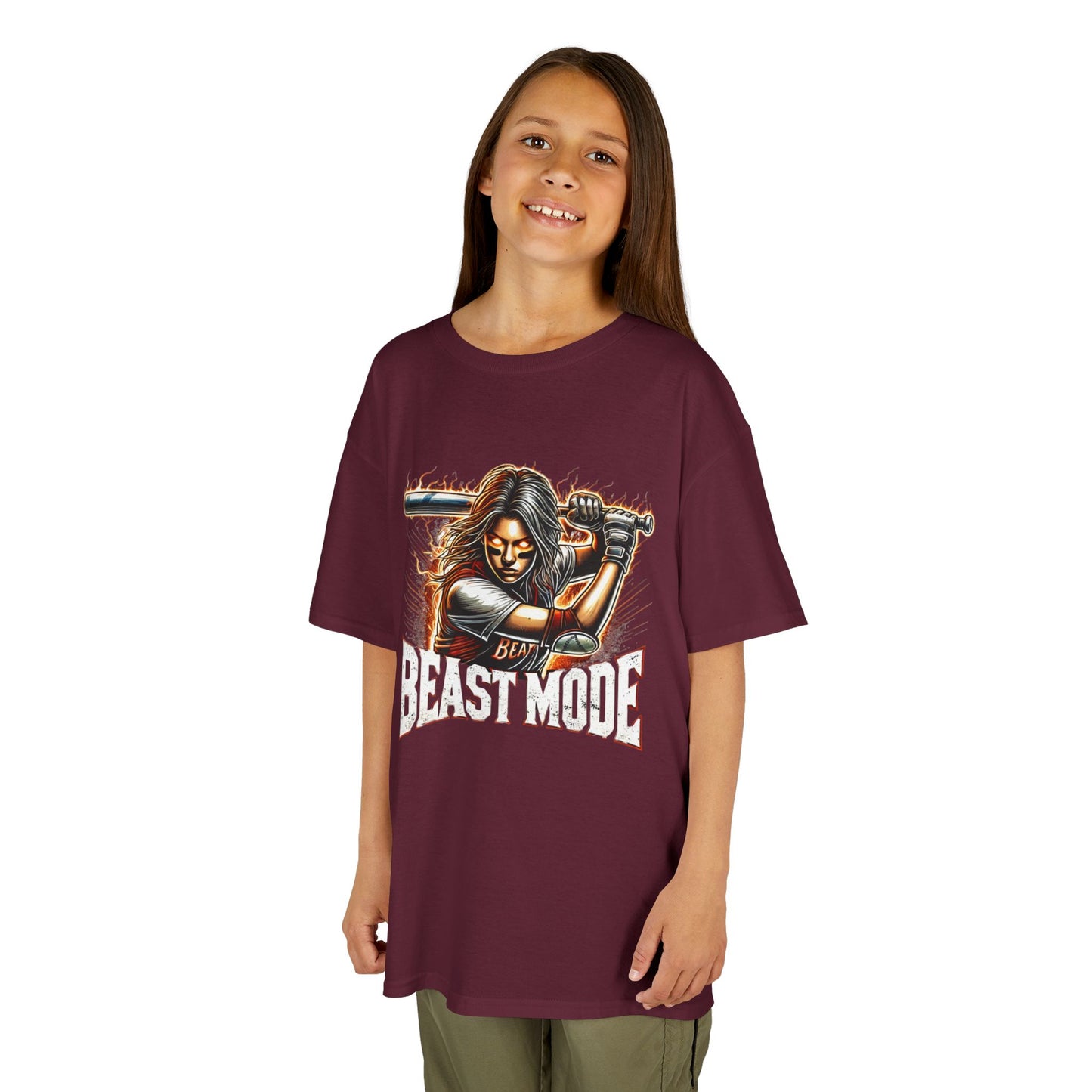 Camiseta gráfica infantil Modo Bestia - Heavy Cotton™ para jóvenes aventureros