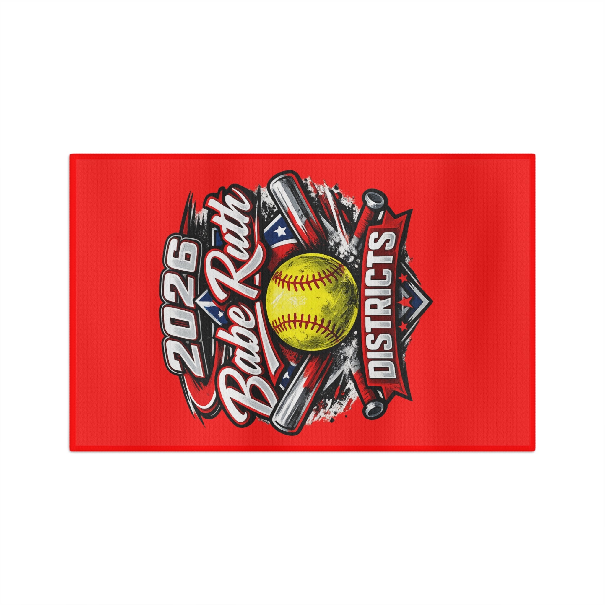 2026 Babe Ruth Districts Softball Microfiber Tea Towel