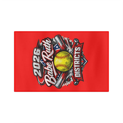 2026 Babe Ruth Districts Softball Microfiber Tea Towel