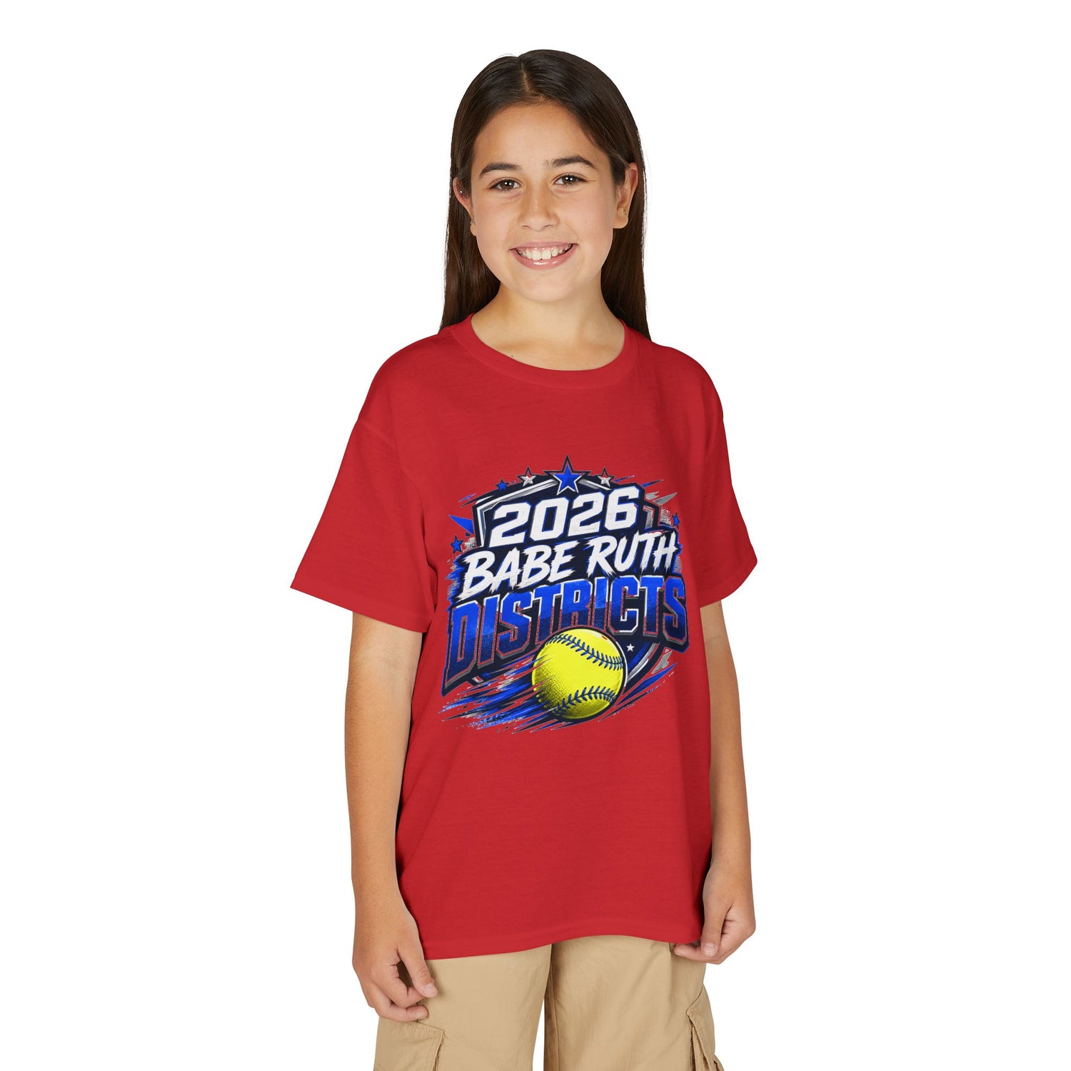 Youth T-Shirt — 2026 Babe Ruth Districts Softball Team Tee