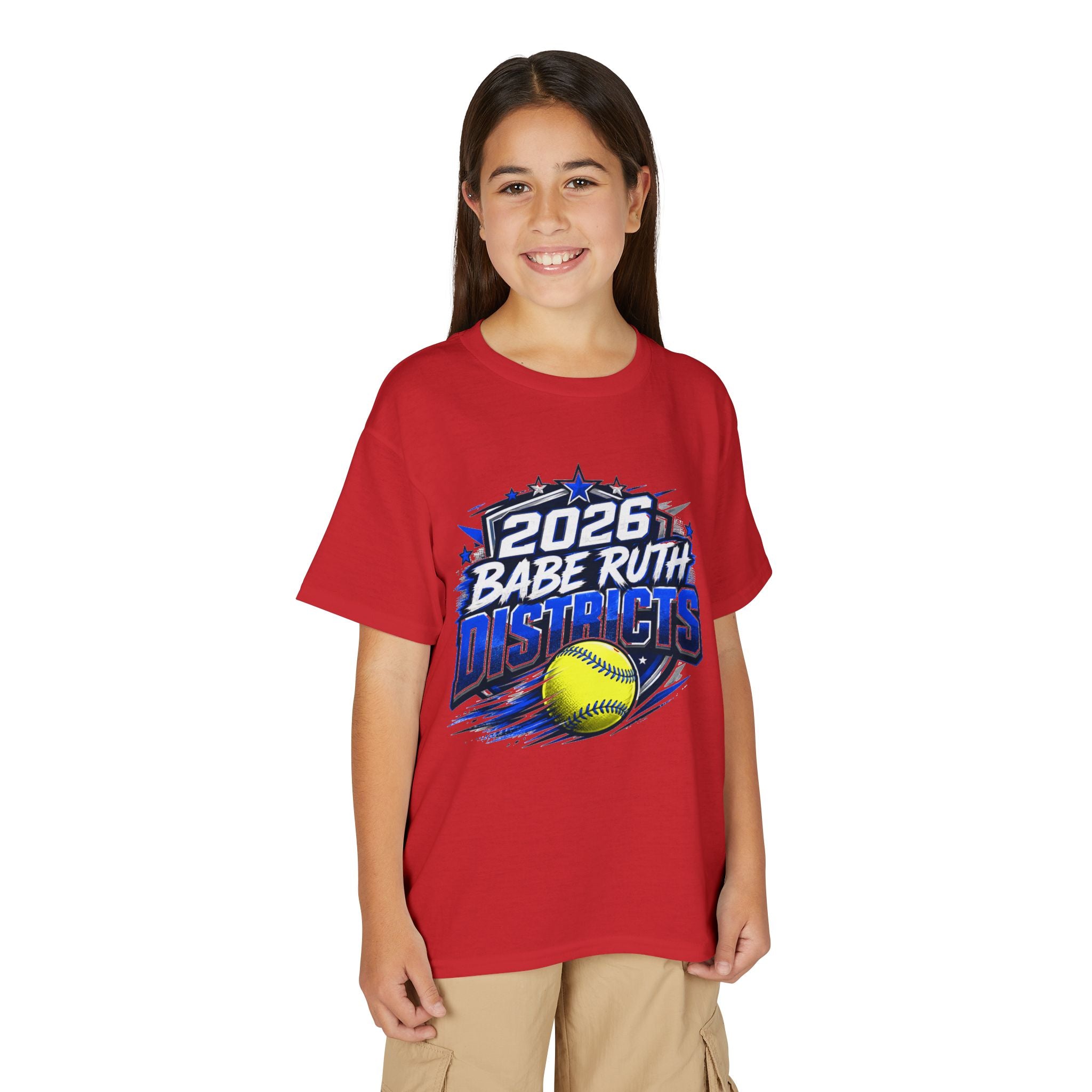 Youth T-Shirt — 2026 Babe Ruth Districts Softball Team Tee
