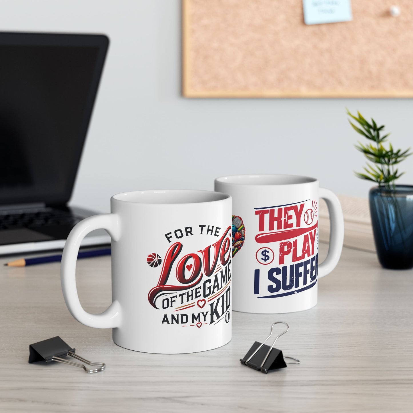 Mug - Funny Quote with Love and Pain - Sports Lovers Gift Idea