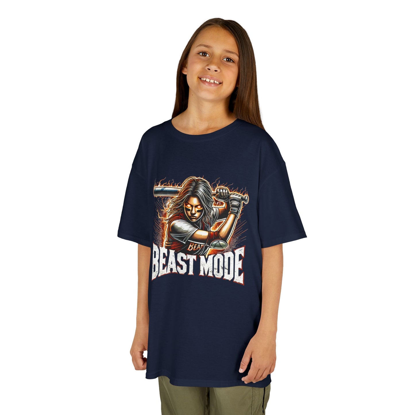 Camiseta gráfica infantil Modo Bestia - Heavy Cotton™ para jóvenes aventureros