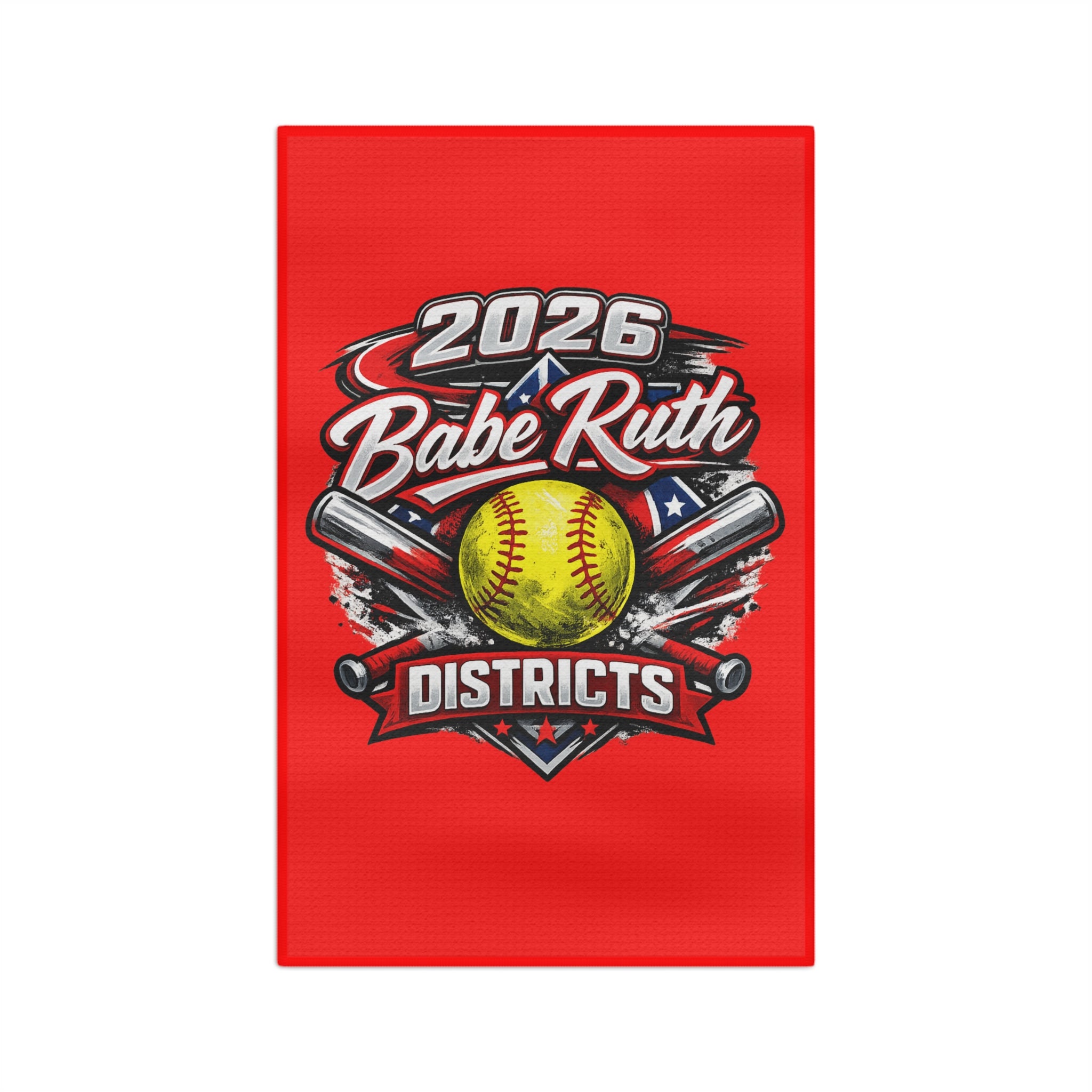 2026 Babe Ruth Districts Softball Microfiber Tea Towel