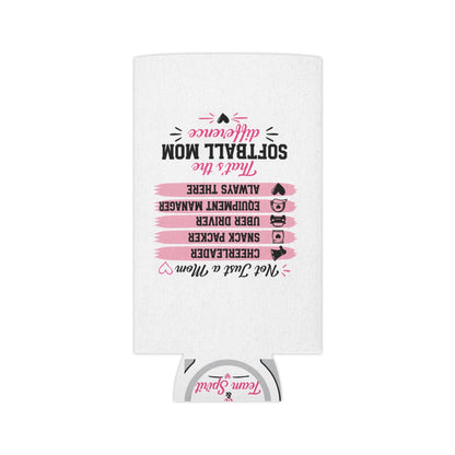 Softball Mom Can Cooler | Loud &amp; Proud Softball Mom Koozie | Game Day Drink Sleeve | Mother’s Day Gift for Sports Mom | Travel Ball Mom Gift