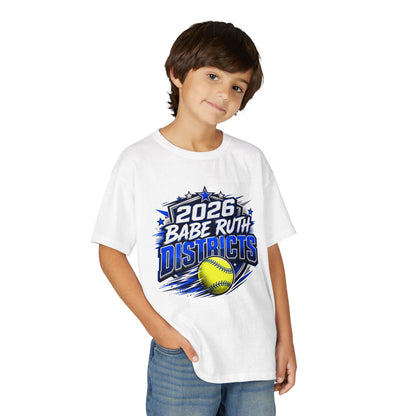 Youth T-Shirt — 2026 Babe Ruth Districts Softball Team Tee