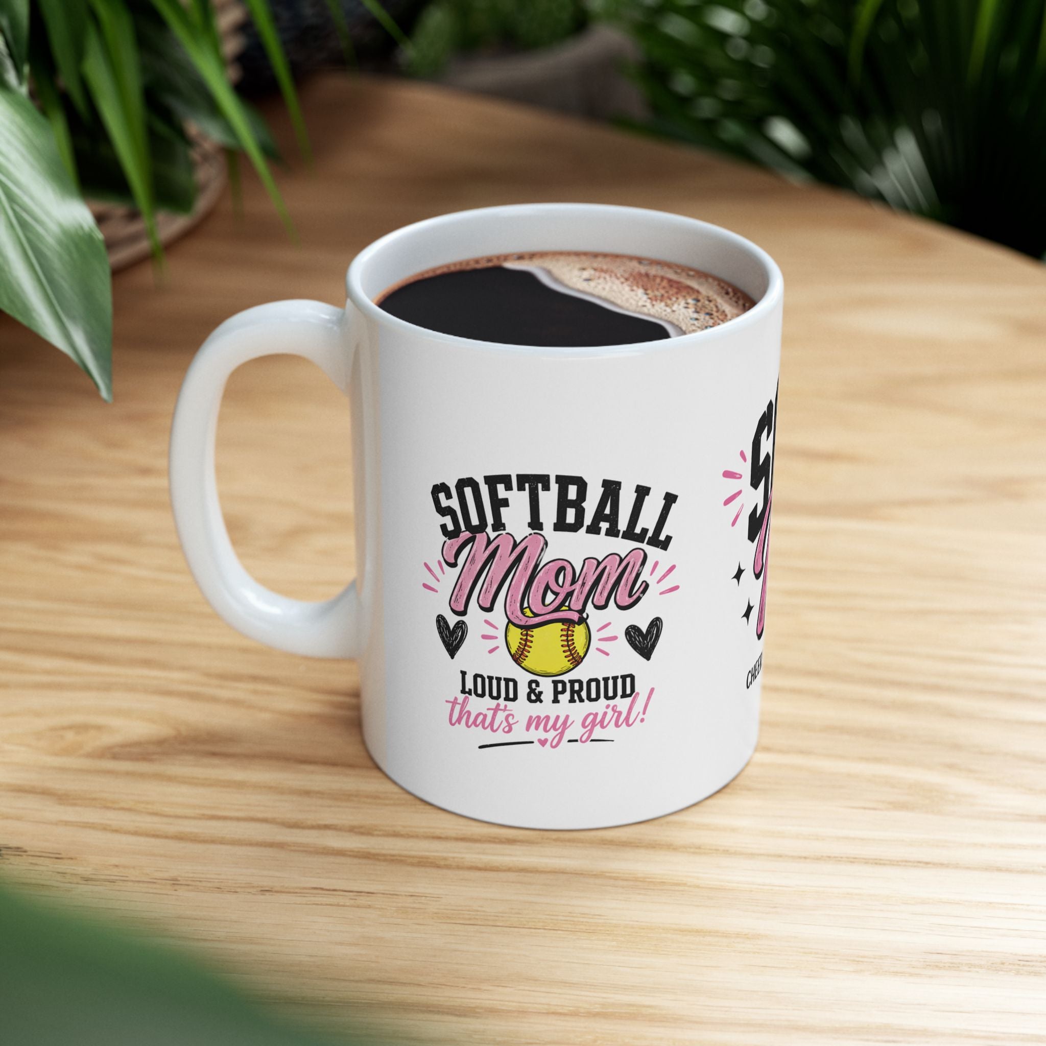 Softball Mom Coffee Mug | Loud &amp; Proud Softball Mom Gift | Game Day Is My Therapy Mug | Sports Mom Gift | Mother’s Day Gift for Softball Mom