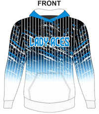 Lady Aces Blue Fade Hoodie