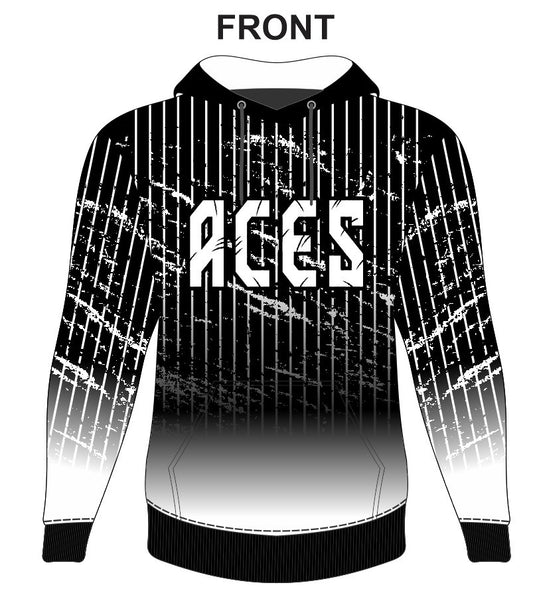 Sudadera con capucha con degradado en blanco y negro